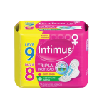Absorvente Externo Intimus Tripla Proteção Seca com Abas Com 8