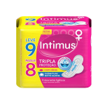 Absorvente Externo Intimus Tripla Proteção Suave com Abas Com 8