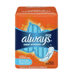 Absorvente Externo Always Super Proteção Seca com Abas C/8 Unidades