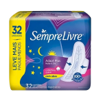 Absorvente Externo Sempre Livre Adapt Plus Suave com Abas C/32 Unidades