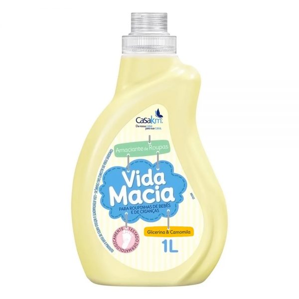 Amaciante de Roupas Vida Macia Glicerina & Camomila 1L