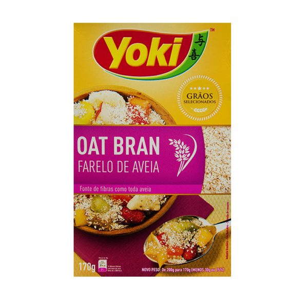 Aveia Yoki Oat Bran Farelo de Aveia Oat Bran Yoki 170g