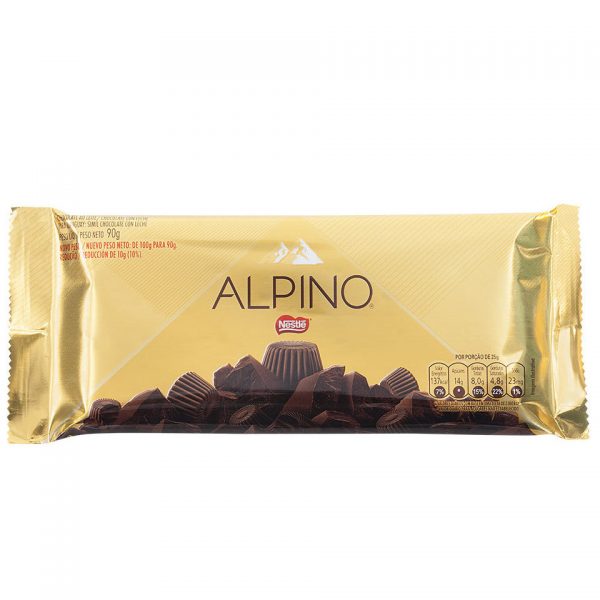 Barra de Chocolate Nestlé Alpino 90g