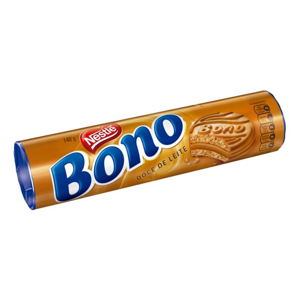 Biscoito Recheado Doce de Leite Bono 140g Biscoito Recheado Doce de Leite Bono 126g