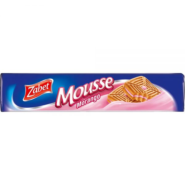 Biscoito Recheado Zabet Mousse Morango 145g
