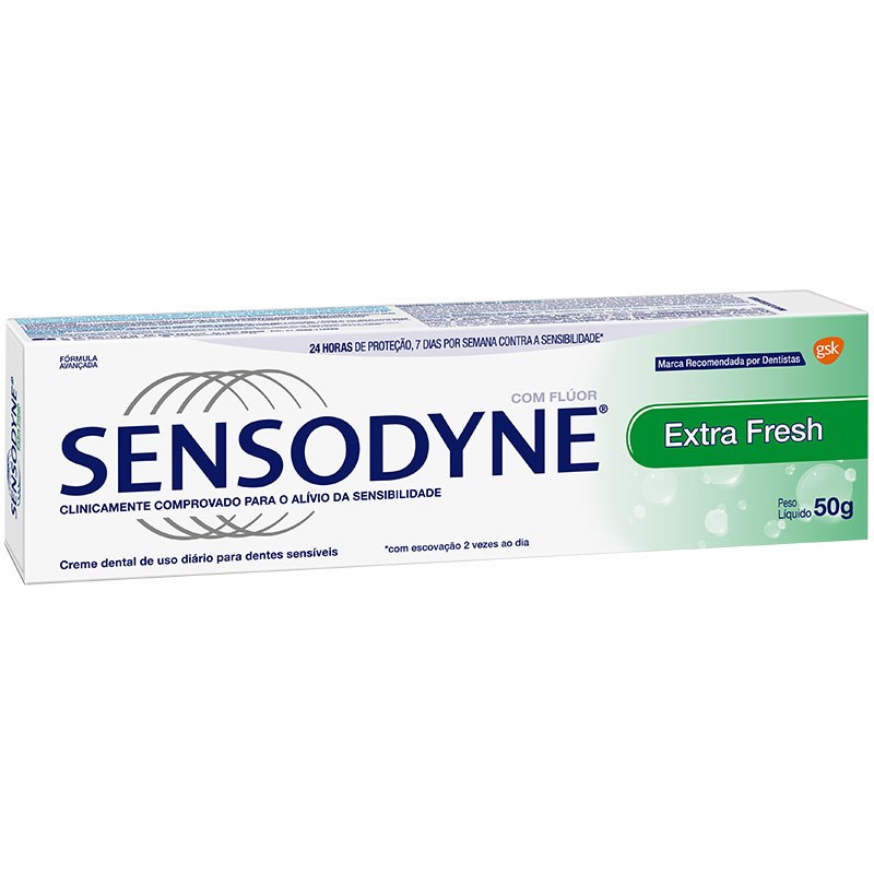 Creme Dental Sensodyne Extra Fresh 50g Creme Dental Sensodyne Extra Fresh 50g - Imagem 1