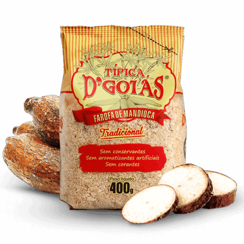 Farofa de Mandioca Tradicional D'Goiás 400g Farofa de Mandioca Tradicional D'Goiás 400g