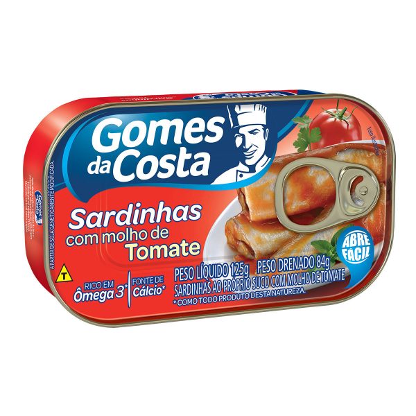 Sardinhas com Molho de Tomate Gomes da Costa 125g