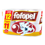 Papel Higiênico Folha Dupla 30m Leve 12 Pague 11 Rolos Fofopel