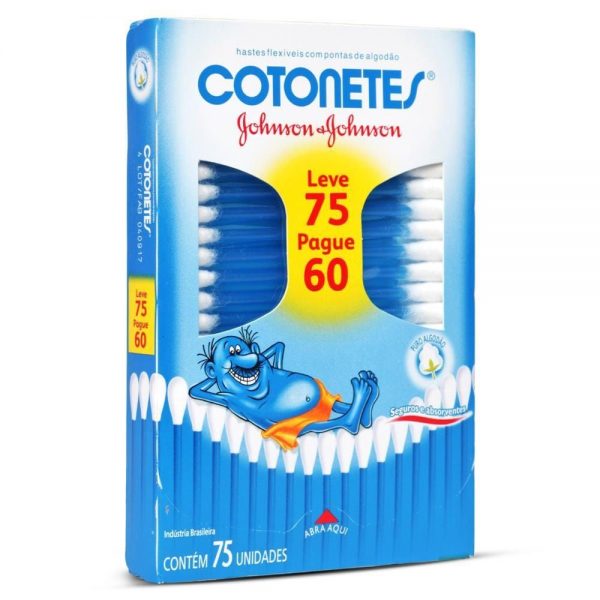 Hastes Flexíveis Cotonete Johnson & Johnson  Leve 75 pague 60