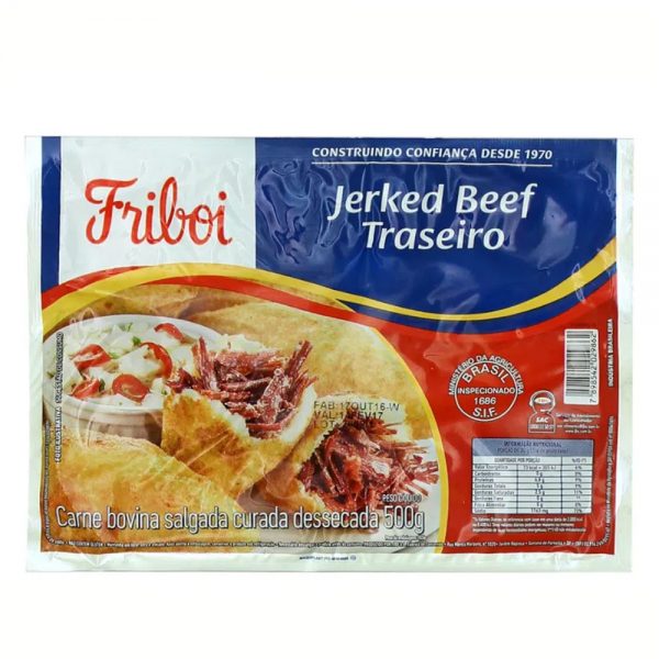 Jerked Beff Friboi Traseiro Carne Seca Traseiro Friboi Jerked Beef 400g