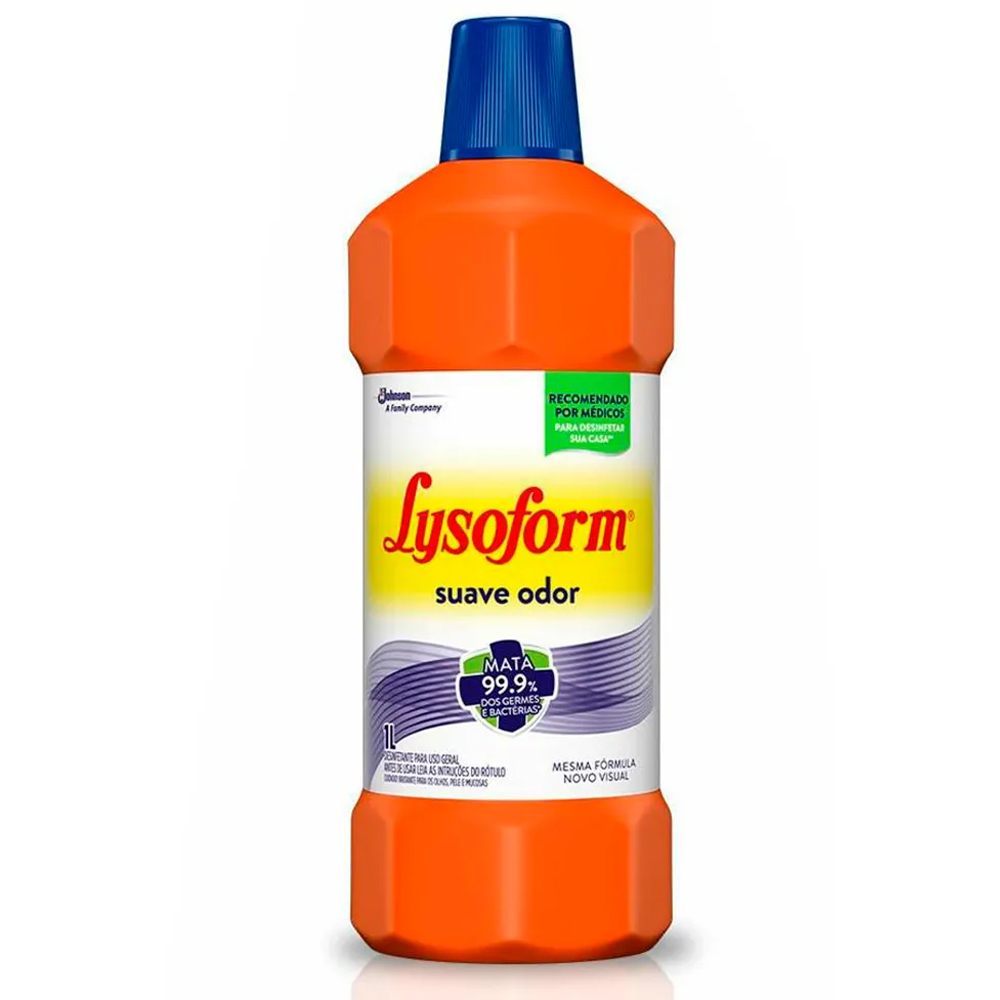 Lysoform OG Desinfetante Lysoform Suave Odor 1 Litro - Imagem 1