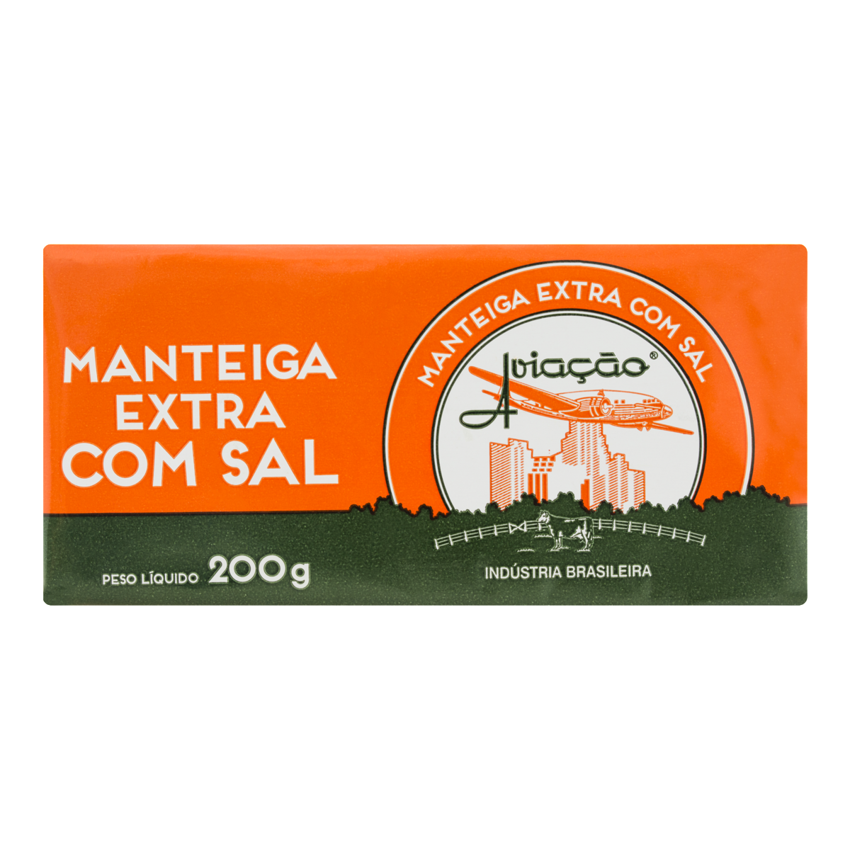 Manteiga Aviação Tablete com Sal Manteiga Aviação Com Sal Tablete 200g - Imagem 1