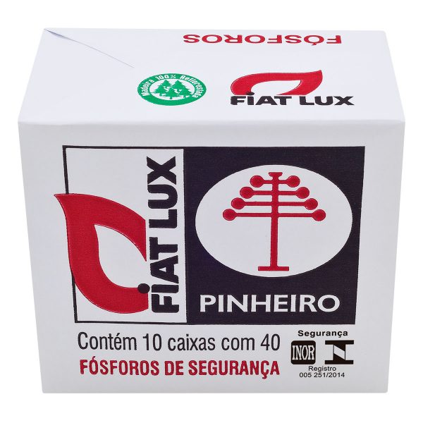 Pacote com 10 Caixas de Fósforos Fiat Lux Pacote com 10 Caixas de Fósforos Fiat Lux