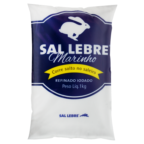Sal Lebre Refinado Sal Refinado Lebre 1kg