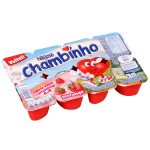 Queijo Petit Suisse Morango Nestlé Chambinho Bandeja 320g