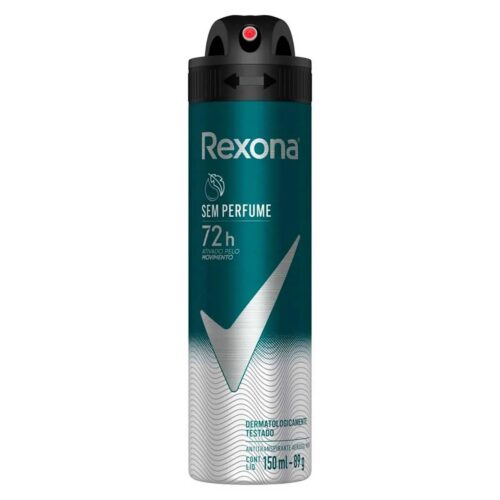 Desodorante Aerosol Rexona Sem perfume Masculino 150ml/90g