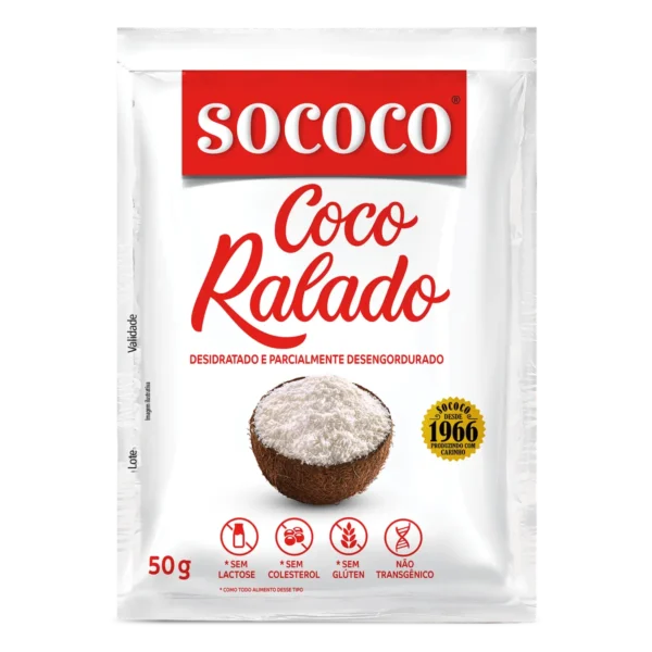 sococo 50g Coco Ralado Desidratado Sococo 50g