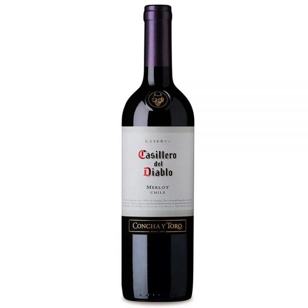 Vinho Casillero del Diablo Merlot Vinho Fino Tinto Seco Concha y Toro Casillero del Diablo Merlot 750ml