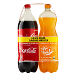 Kit Coca-Cola e Fanta Laranja 2l