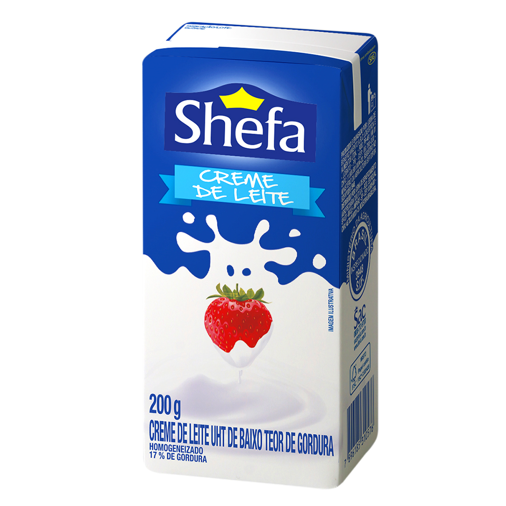 Creme de leite Shefa Creme de Leite Shefa 200g - Imagem 1