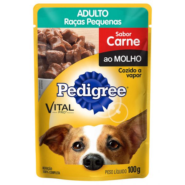 Pedigree Sachê 100g Pedigree Sachê Adultos Raças Pequenas Carne ao Molho 100g