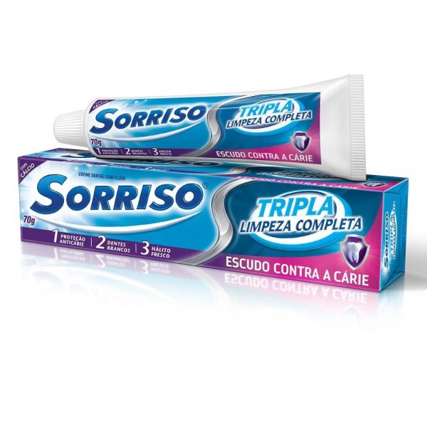 Creme Dental Sorriso Creme Dental Sorriso Tripla Limpeza Completa 70g