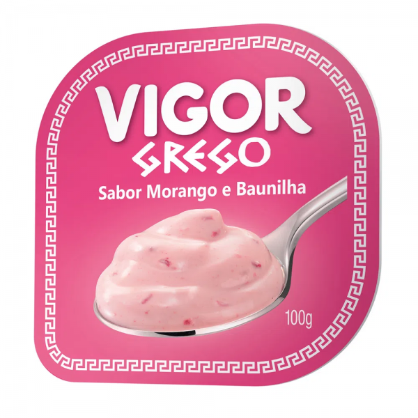 Vigor Grego Morango e Baunilha Iogurte Vigor Grego Morango e Baunilha 90g