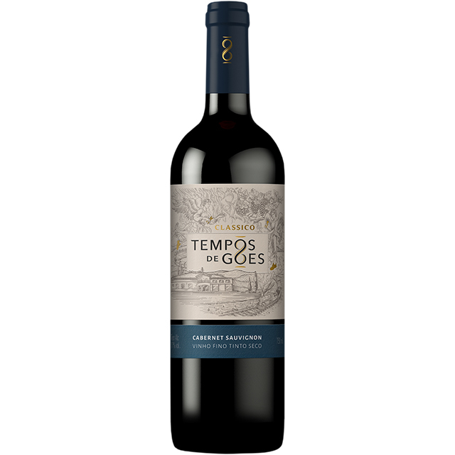 Vinho Tempos de Goes Classico Vinho Fino Tinto Seco Clássico Tempos de Góes Cabernet Sauvignon 750ml - Imagem 1