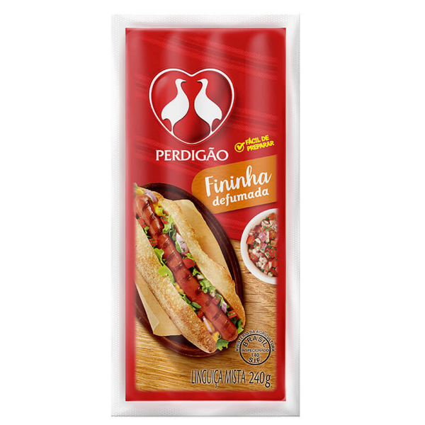 Linguiça Fininha Perdigão Linguiça Fininha Defumada Perdigão 240g