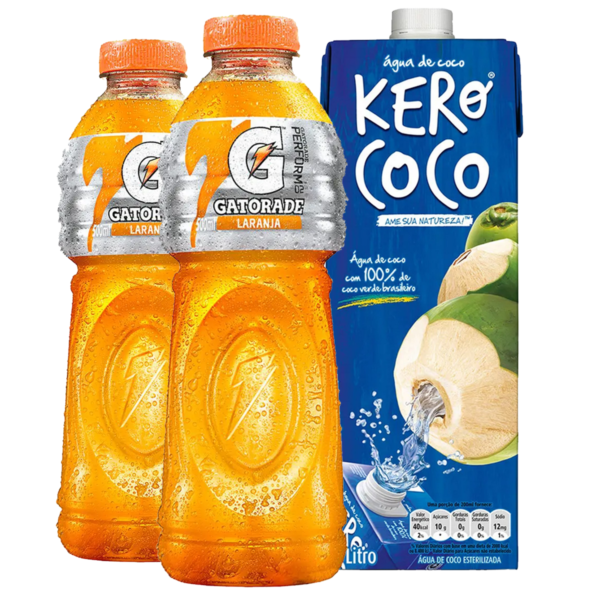 água de coco e gatorade Kit Ressaca - Gatorade e Água de Coco