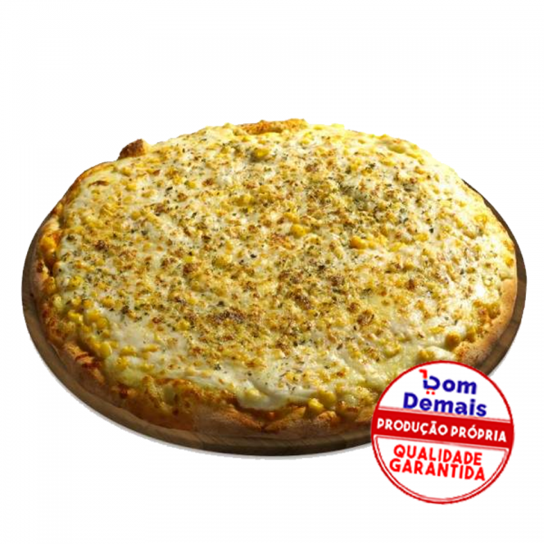 Pizza Mussarela com Frango Pizza Bom Demais Fabricação Própria Frango Com Mussarela