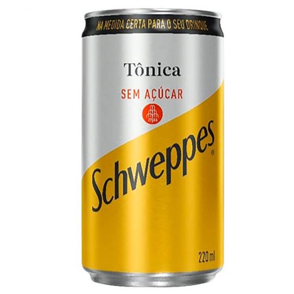Schweppes 220ml Água Tônica Sem Açúcar Schweppes 220ml