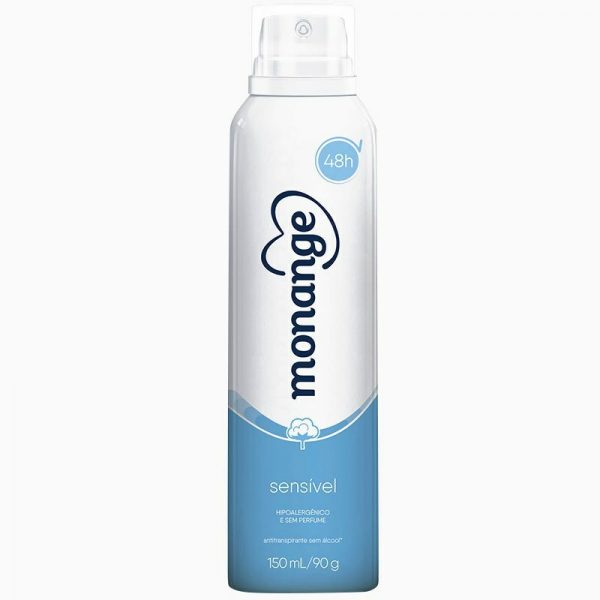 Anti Transpirante Monange Sensível 150ml Desodorante Aerosol Monange Sensível 150ml