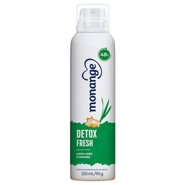 Desodorante Detox Fresh Desodorante Aerosol Monange Detox Fresh 150ml