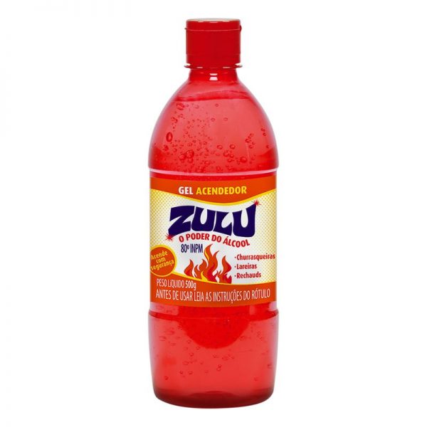 Gel acendedor zulu Gel Acendedor Zulu 80°INPM 500g