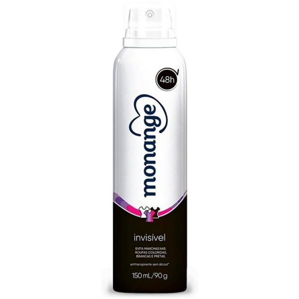 Monange Invisivel Desodorante Aerosol Monange Invisível 150ml