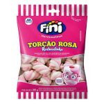 Marshmallow Fini Torção Rosa Recheadinho 250g