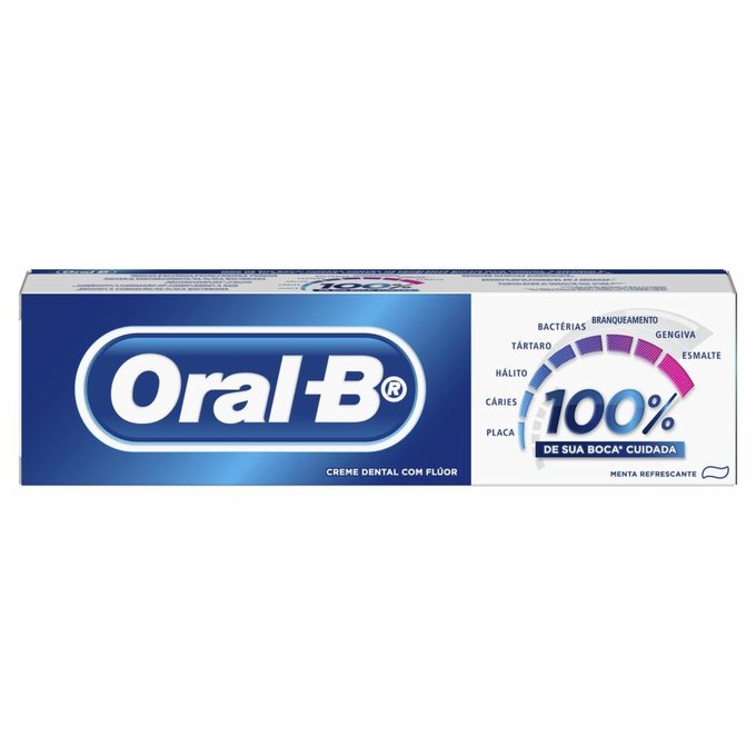 111842-15 Creme Dental Oral-B 100% 55ml - Imagem 1