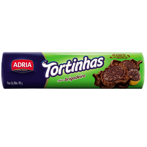 Biscoito com Recheio Sabor Bridadeiro Tortinhas Adria 140g