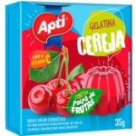 Gelatina Sabor Cereja Apti 35g
