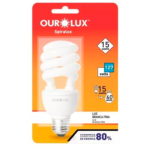 Lâmpada Ourolux Spiralux 15 Watts 127 Volts