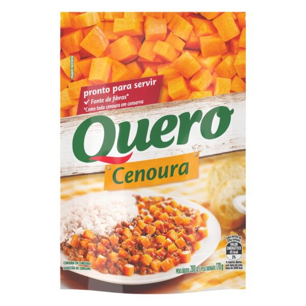 Cenoura em Conserva Quero Sachê 280g