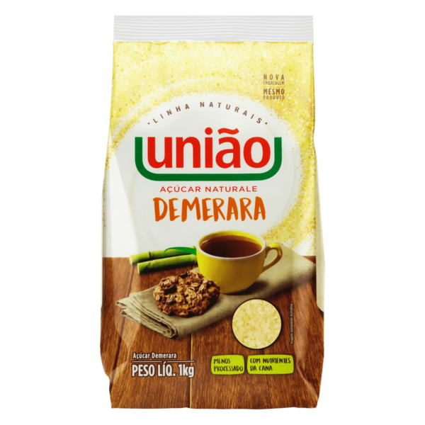 Açúcar União Demerara 1Kg Açúcar Naturale Demerara União 1Kg
