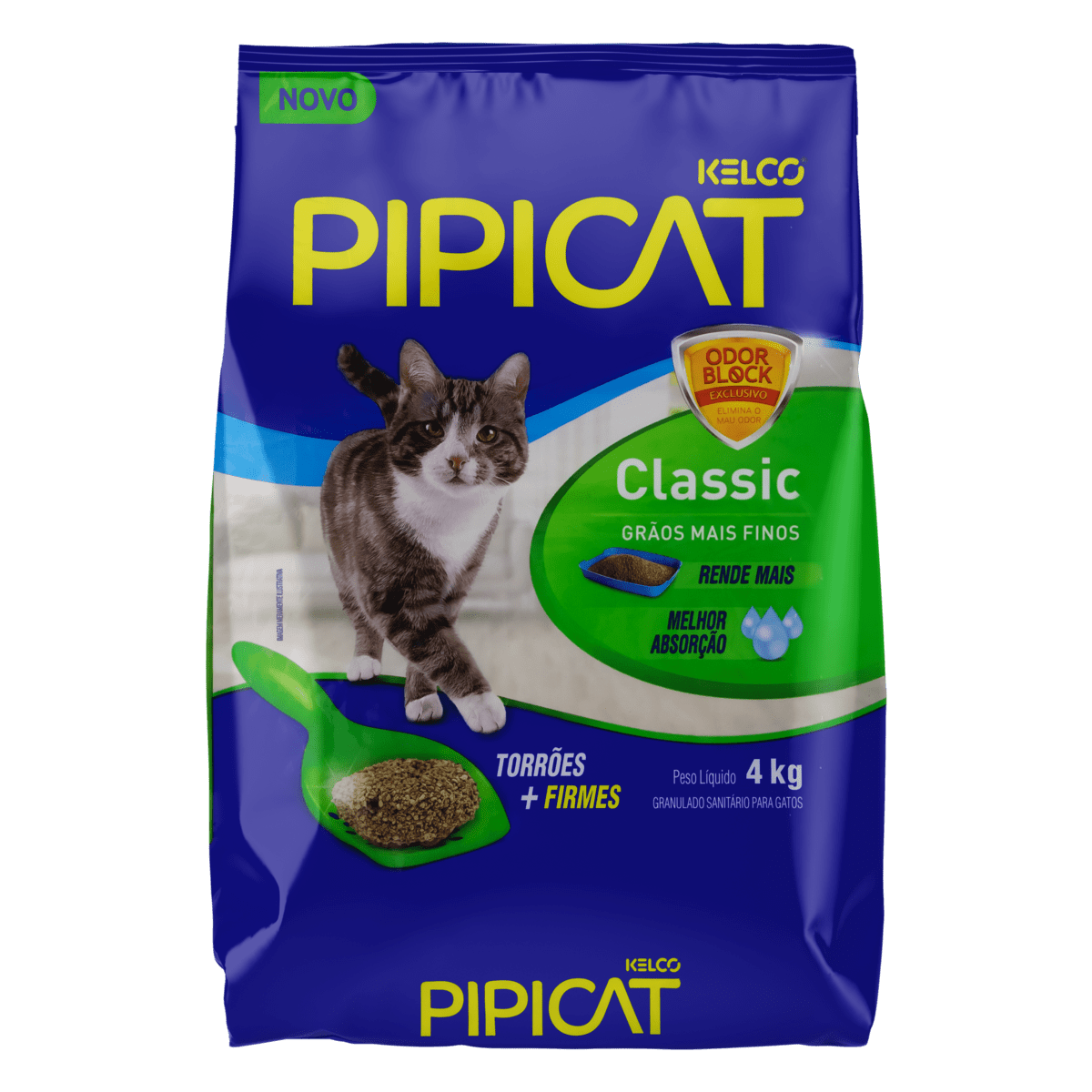 Areia de Gato Pipicat 4Kg Areia de Gato Pipicat 4Kg - Imagem 1
