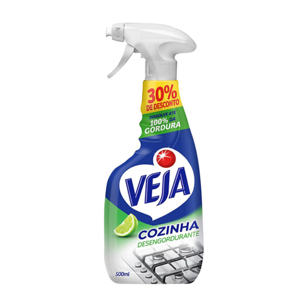 veja-desengordurante-500ml-com-pulverizador Limpador Desengordurante Cozinha Limão Veja Pulverizador 500ml