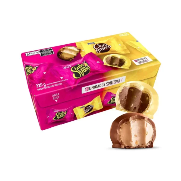 25028757 Wafer Recheado Sortidos Lacta 220g