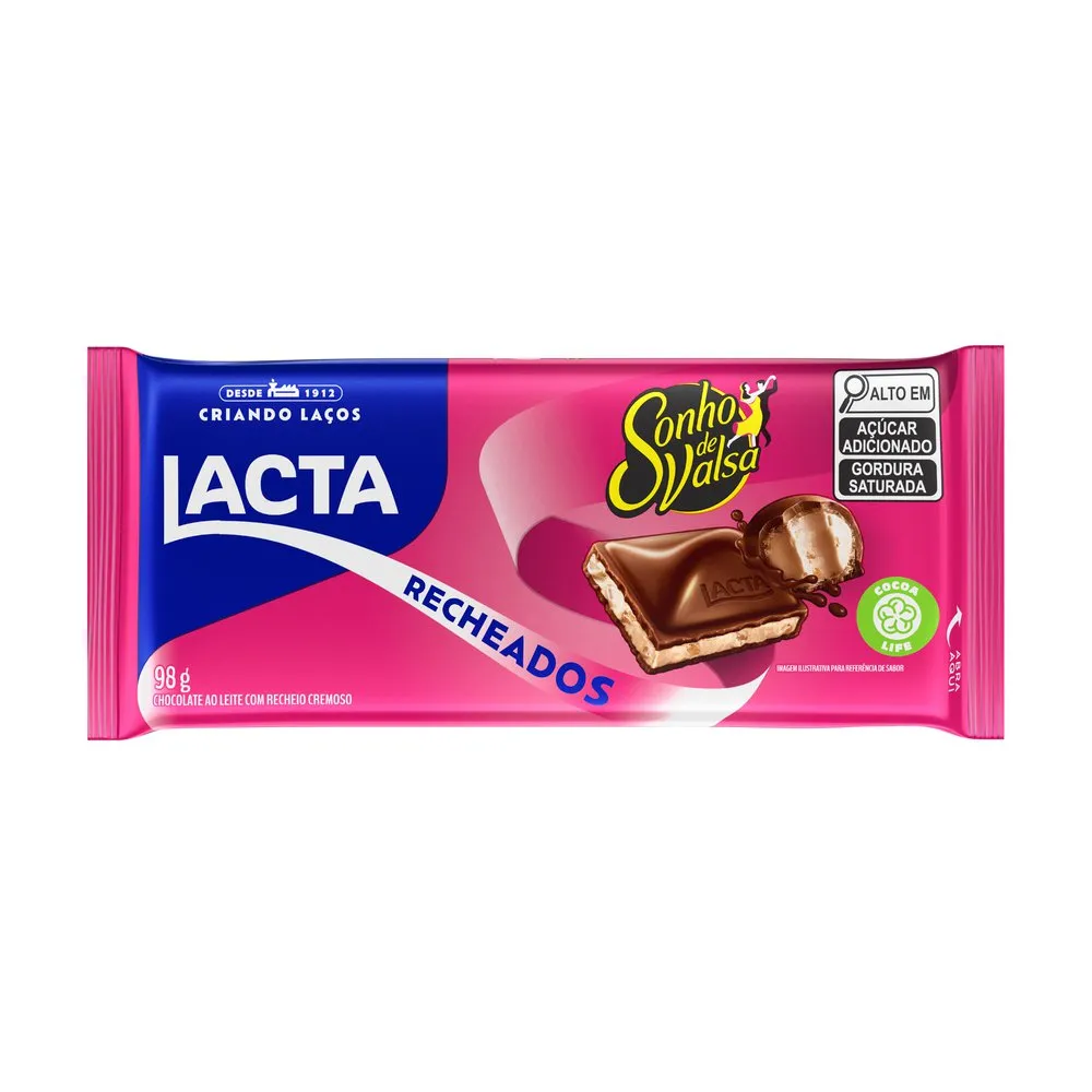 7622210528186 Chocolate Lacta Sonho De Valsa 98g - Imagem 1