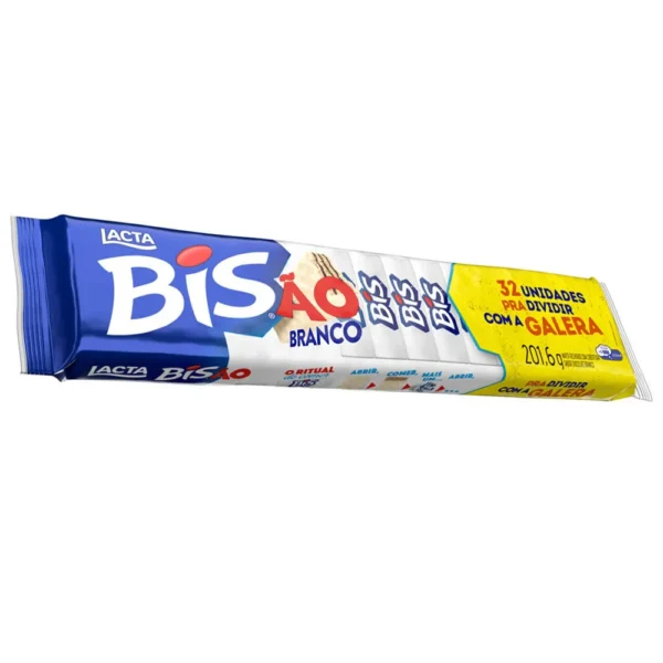 ChocolateLactaBisLaka2016g2 Chocolate Lacta Bisão Branco 201,6g