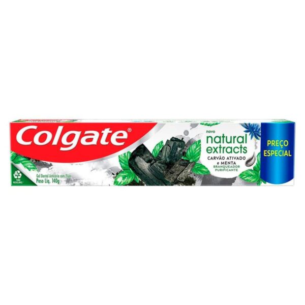 creme-dental-natural-extracts-carvao-ativado-e-menta-140g-colgate-14a Creme Dental Colgate Natural Carvão 140g